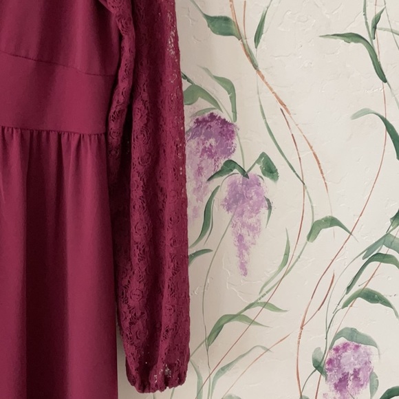 Maurices Lace Long Sleeve Dress Size Large - Picture 5 of 5